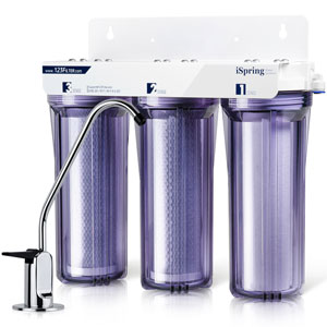 iSpring US31 3-Stage Under Sink High Capacity Tankless Drinking Water Filtration System